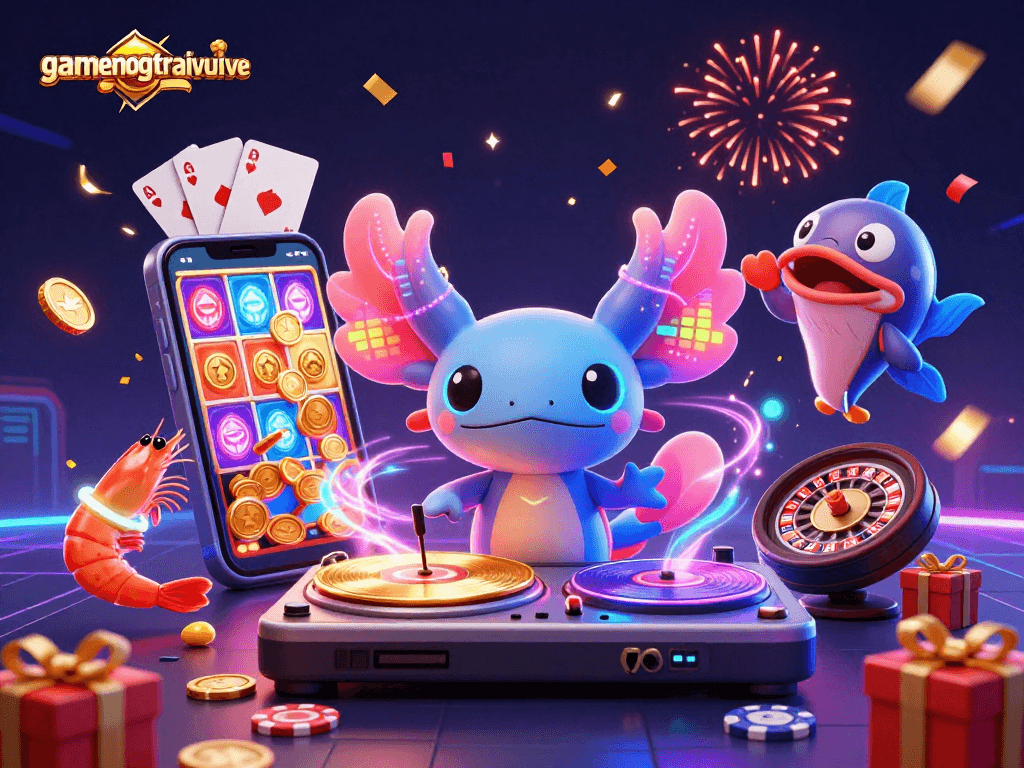 Experience thrilling wins at gamenongtraivuive with vibrant 3D casino action featuring charismatic characters.