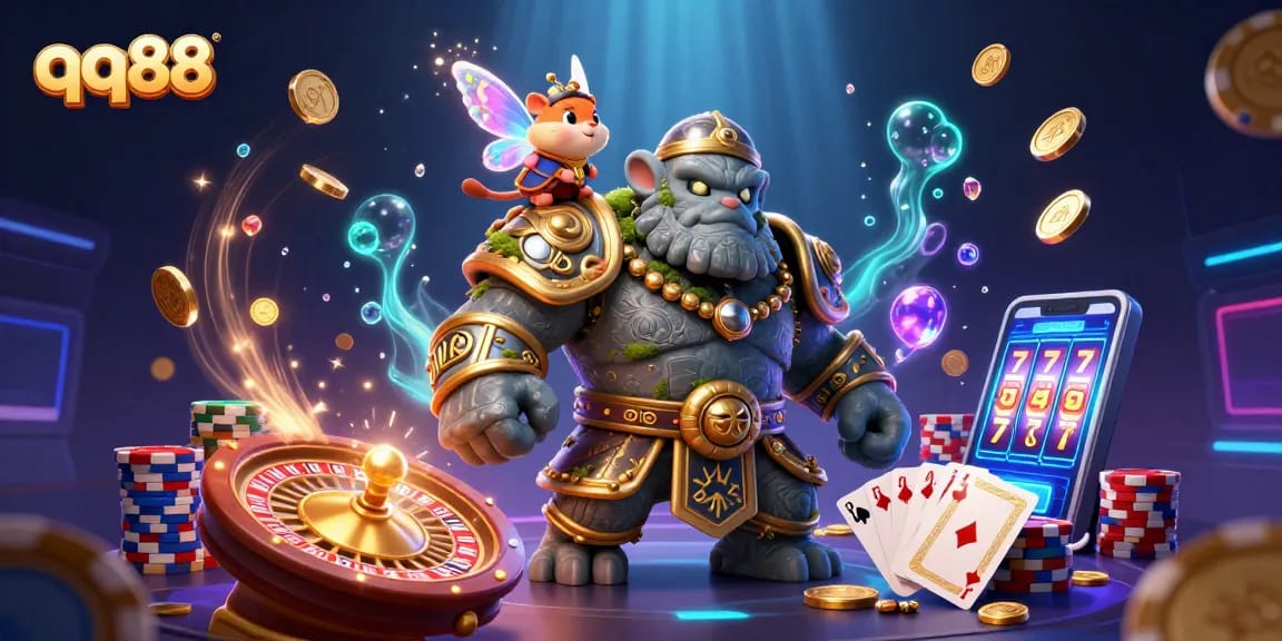 Experience thrilling gaming with QQ88 and immerse in a vibrant casino adventure.
