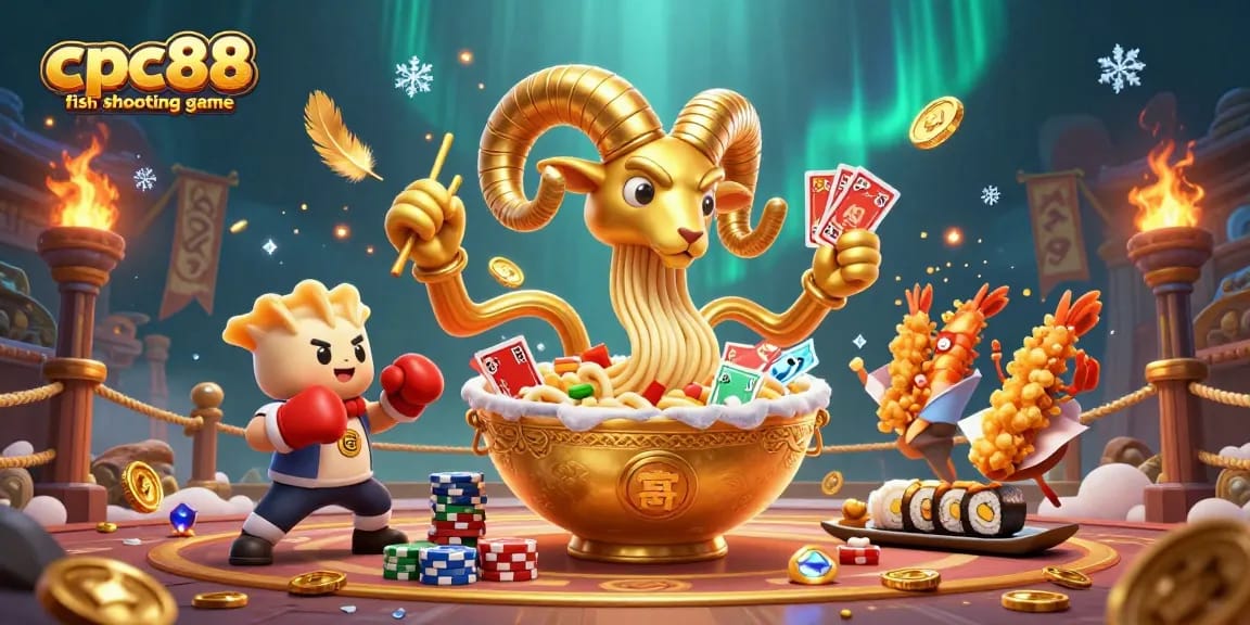 Cpc88 fish shooting game features a vibrant 3D cartoon scene with dynamic underwater elements and characters.