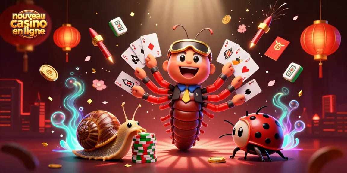 Découvrez un nouveau casino en ligne avec un croupier millipède et des éléments de jeu fascinants