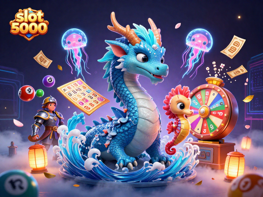 Engage with slot deposit 5000 and winning adventures in this vibrant casino scene.