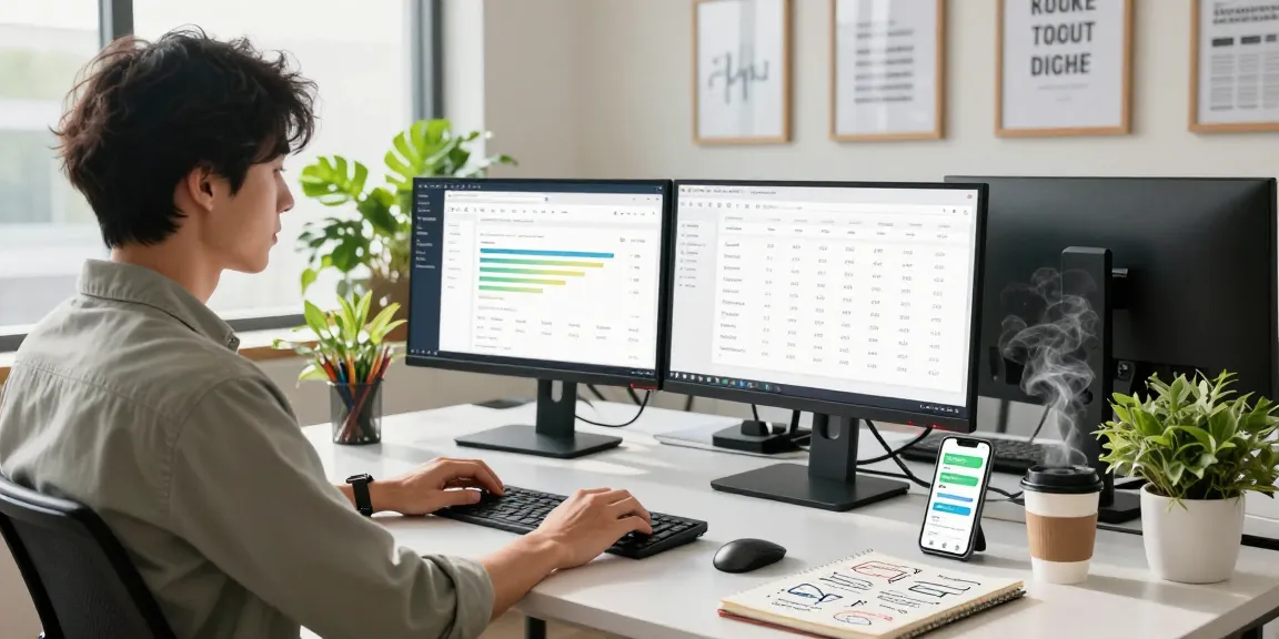 Buy android installs in a modern digital marketing office promoting app success with analytics.