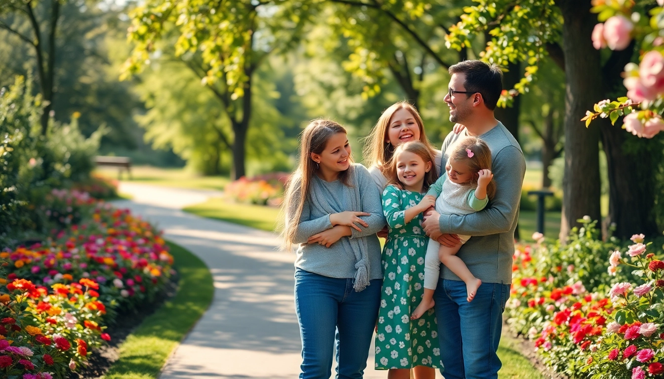 Charming family photography London Ontario capturing joyous moments in a park.