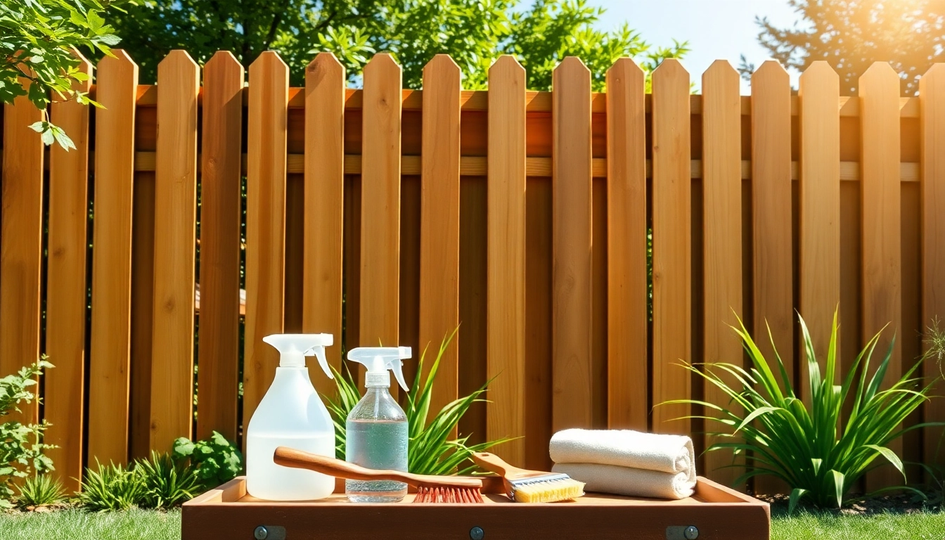 Fence Cleaning demonstrating the transformation of a wooden fence in a bright backyard setting.