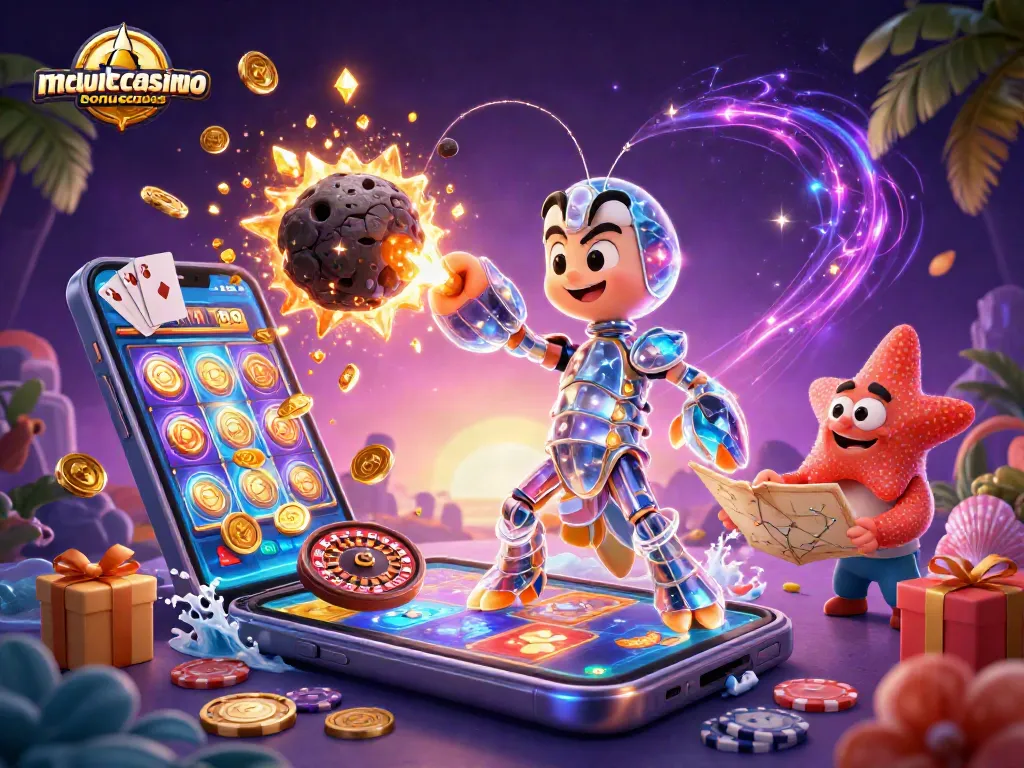Experience the excitement of mcluckcasinobonuscodes with a vibrant gaming scene and winning elements.