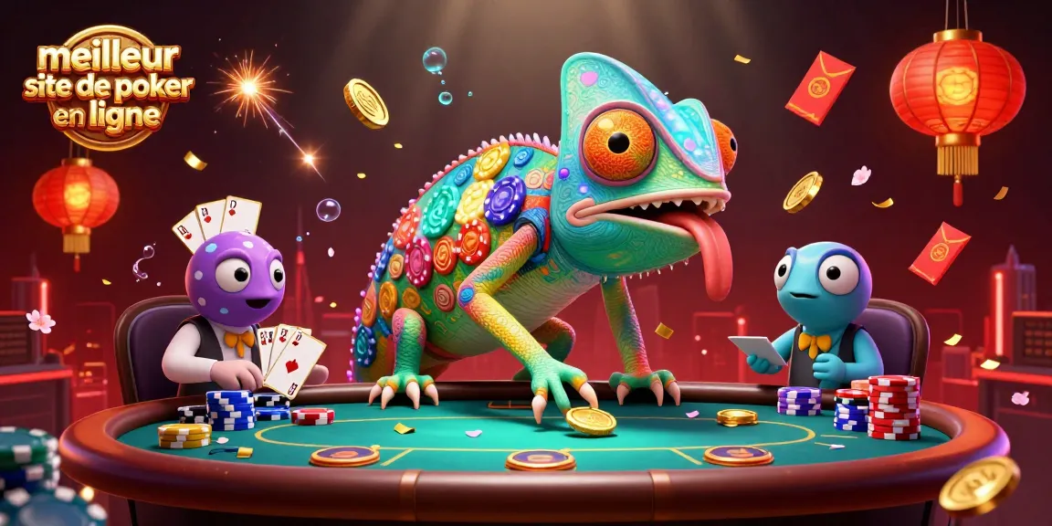 Jouez sur le meilleur site de poker en ligne avec des éléments de casino animés et captivants.