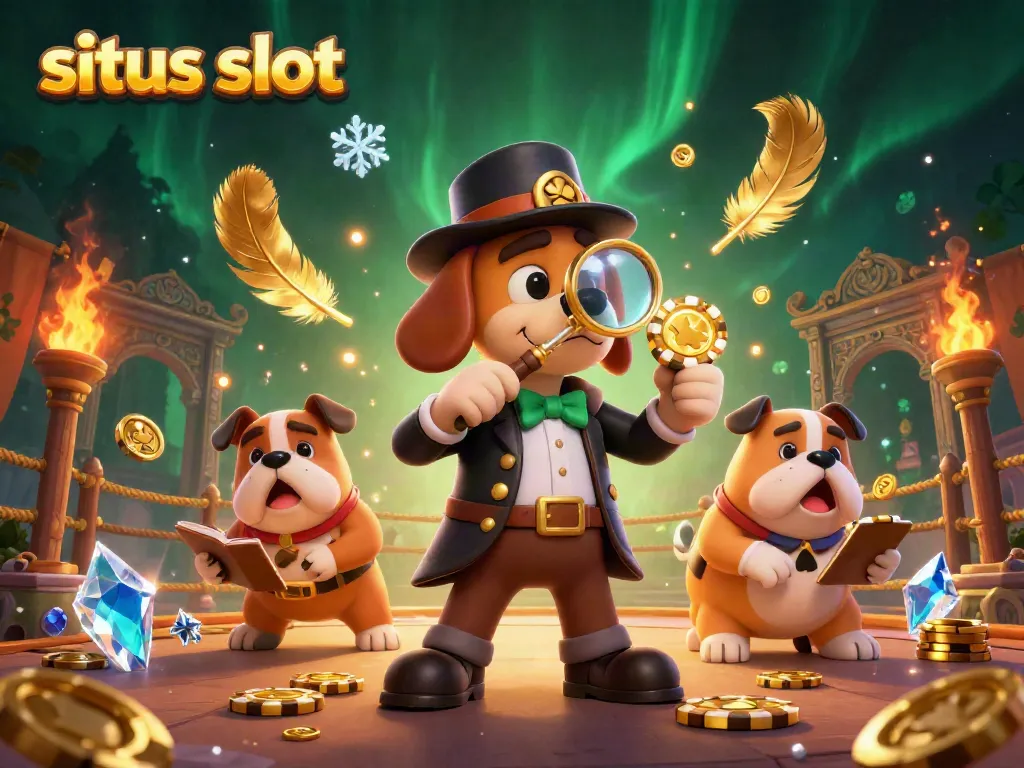Gambarlah situs slot yang menggoda dengan karakter anjing pengebom detektif beraksi di tengah petualangan kasino.