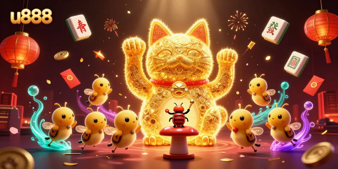 Experience the excitement of u888 casino with vibrant scenes of winning and celebration.