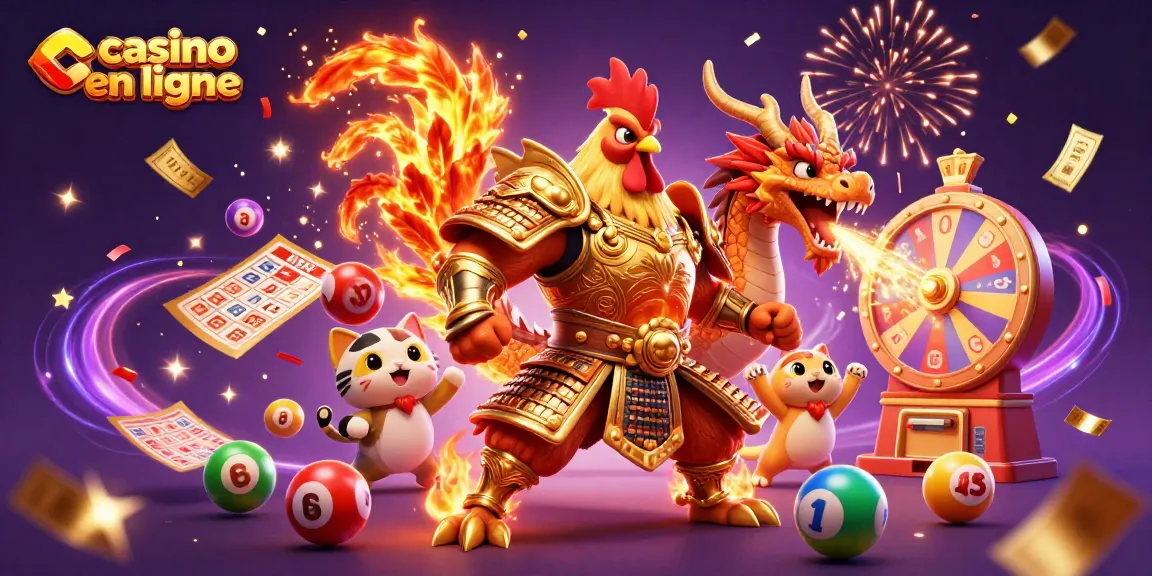Visualiser des gains au casino en ligne avec une illustration dynamique et festive.