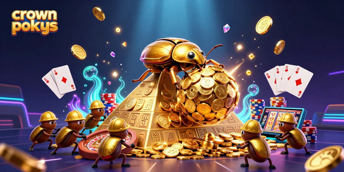 Spin your way to success with crown pokies and golden jackpots in a vibrant casino scene.