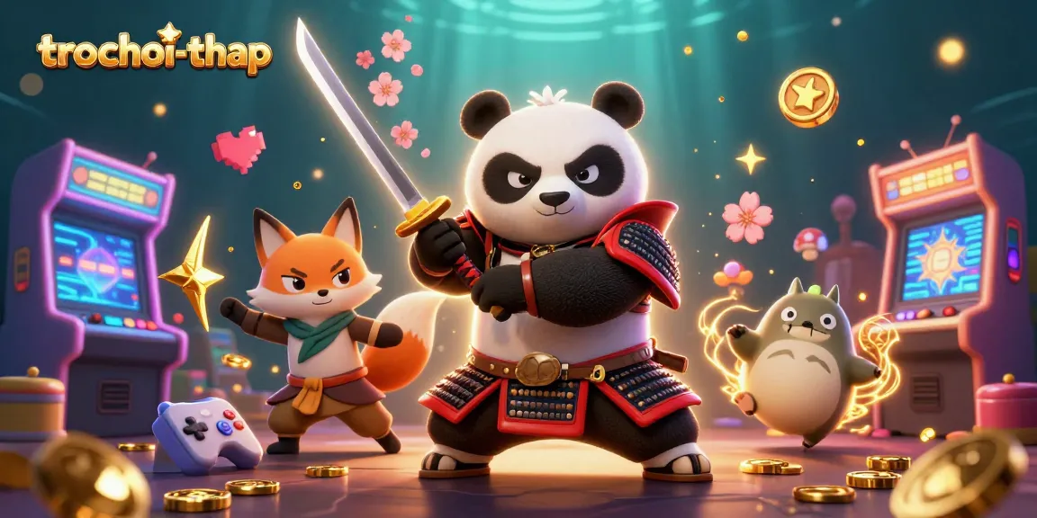 Engage in the trochoi-thap adventure with our vibrant gaming characters amidst a dazzling casino environment.