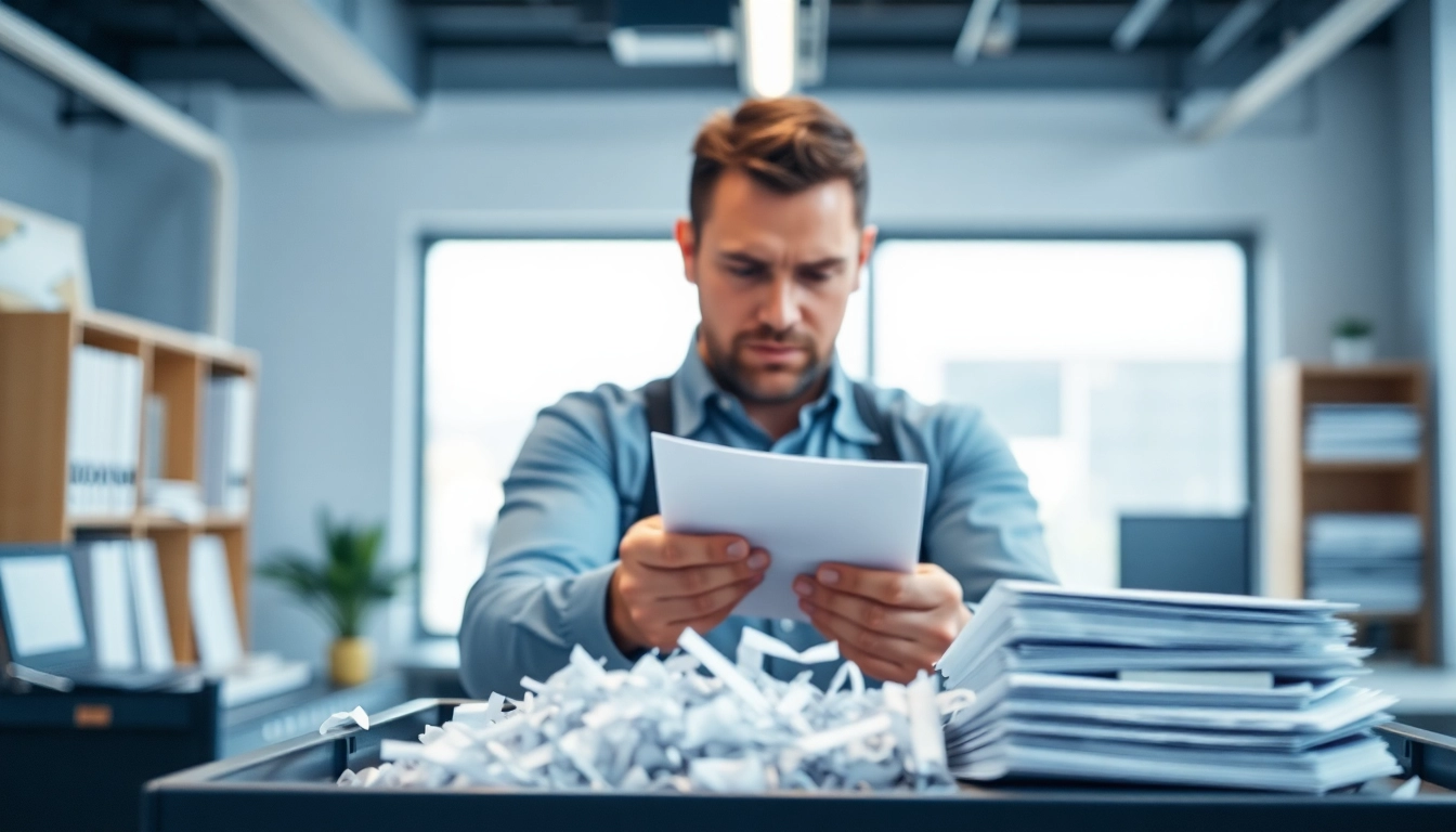 Execute HIPAA compliant shredding Cleveland OH service demonstrating secure document destruction.
