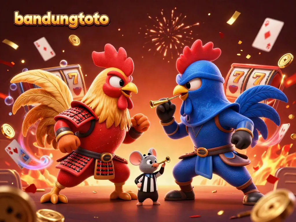 Engage with bandungtoto's thrilling casino experience featuring epic roosters in action.