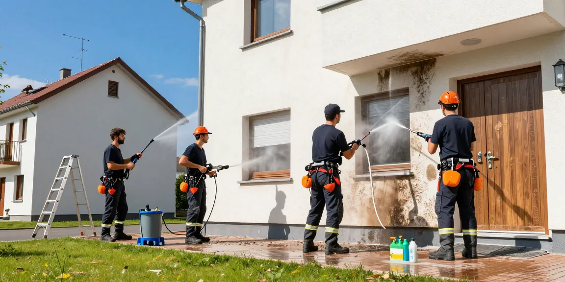 Fassadenreinigung Attendorn mit professionellem Team, das modernste Techniken einsetzt.