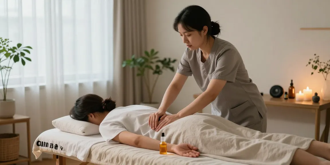 Experiencing 강남출장안마 with professional relaxation therapy in a tranquil home setting.