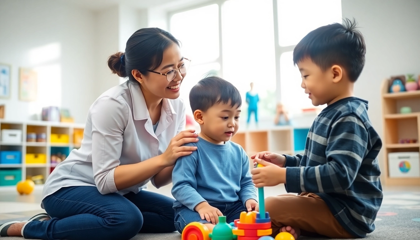 Enhance Autism help through engaging therapy sessions with a supportive therapist and child.