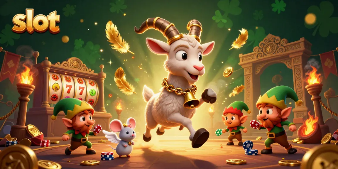 Engage in thrilling slot gameplay with animated characters in a vibrant casino setting.