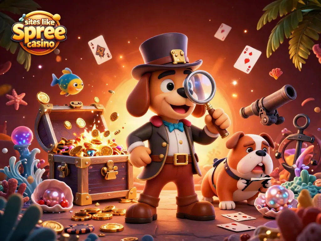 Engage with top-tier slots and prizes at sites like spree casino in this vibrant gaming illustration.