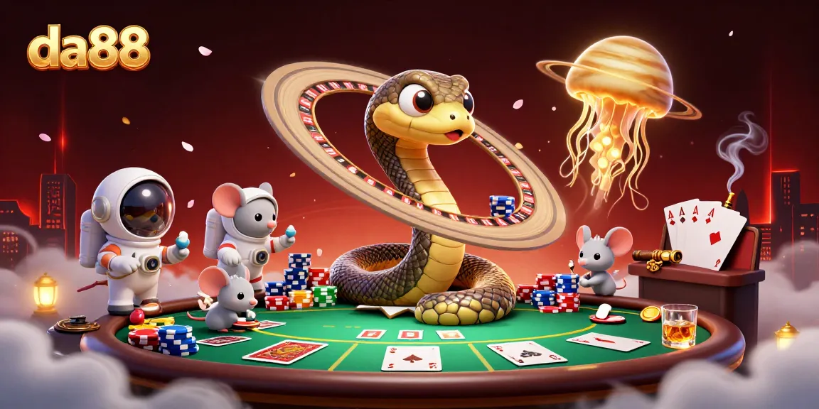 Join the da88 casino action with vibrant 3D characters and rich poker elements.