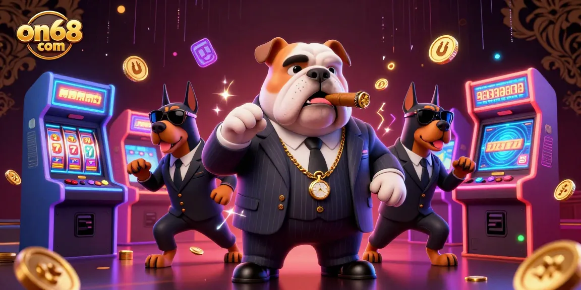 Experience thrilling gaming adventures with on68 com, featuring lively cartoon characters and engaging slot elements.