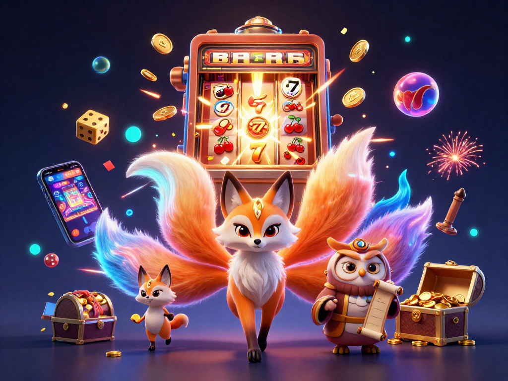 LU 88 offers an exciting gaming experience with a vibrant 3D casino scene, combining rich colors and dynamic elements.