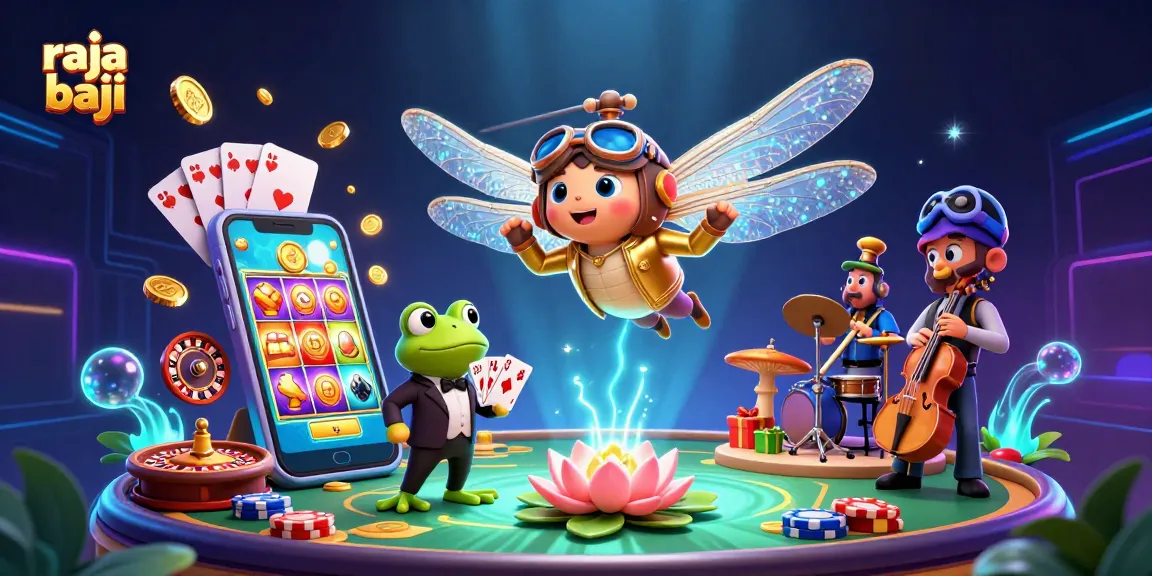 Experience thrilling games like raja baji as a dragonfly pilot oversees lively casino action.