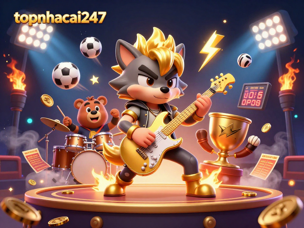 Engage with exciting gameplay at topnhacai247, featuring vibrant casino characters and dynamic action.