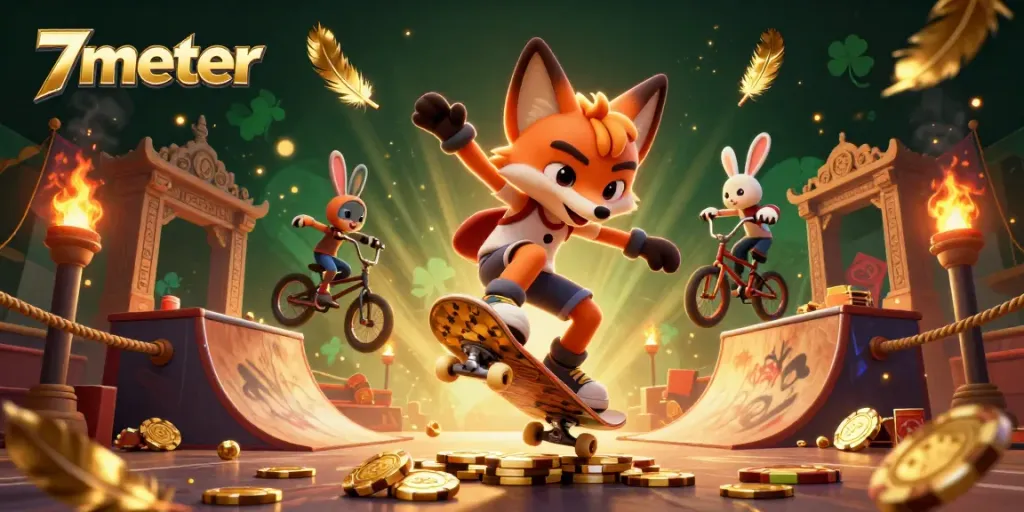 Join the action at 7meter with a fox and rabbit in a dynamic casino adventure!