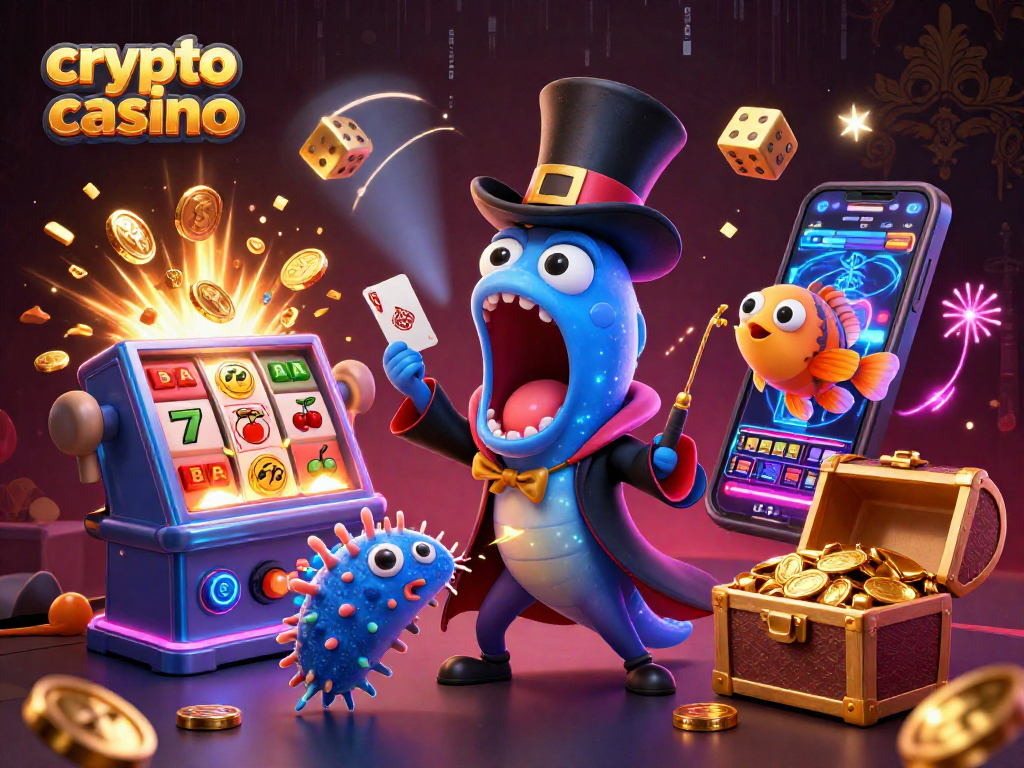 Le crypto casino permet de jouer à des jeux captivants avec des éléments lumineux et interactifs.