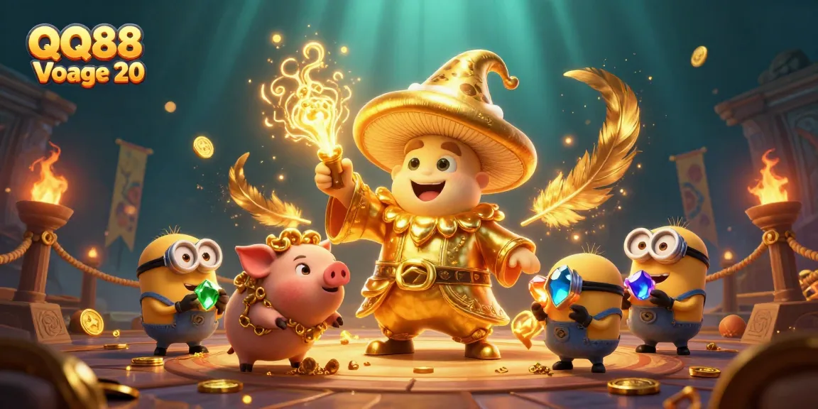 Experience thrilling gameplay with QQ88 Voyage 20, featuring magical characters and rich casino elements.