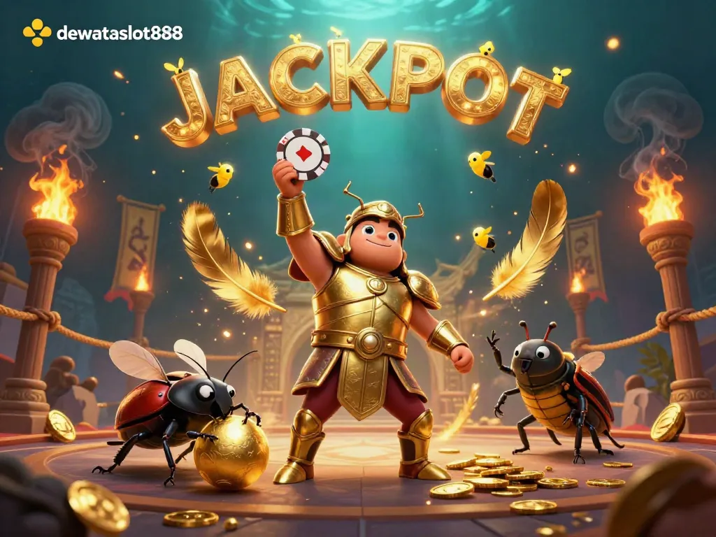 Dewataslot888 mengubah keberuntungan dengan jackpot dalam ilustrasi kasino yang penuh energi.