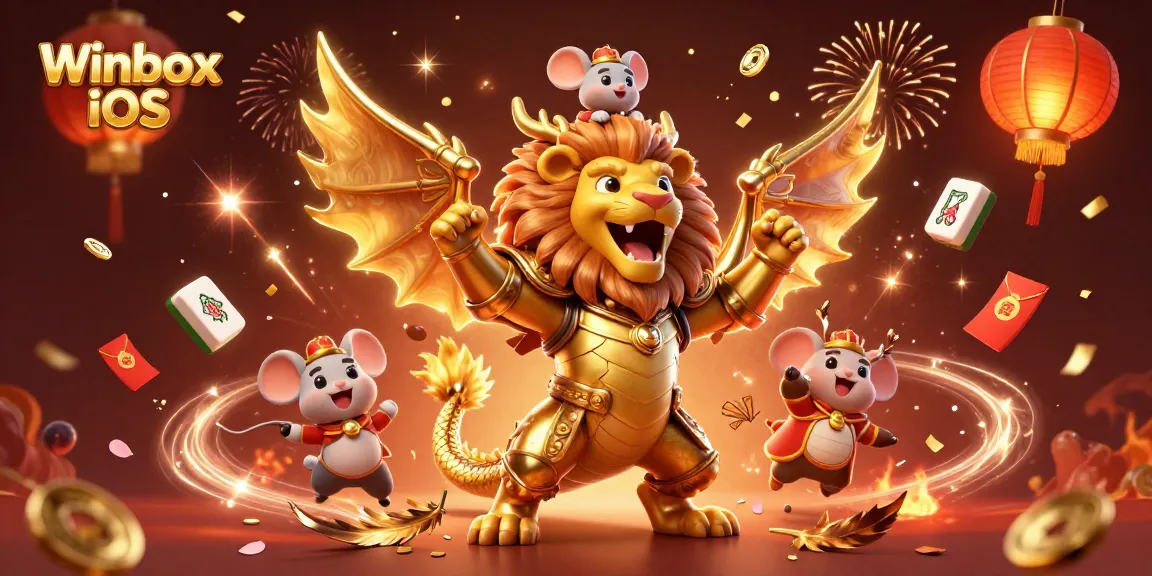 Winbox iOS app enhances gambling experiences with vibrant, engaging 3D illustration.