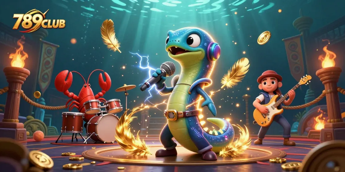 Experience thrilling underwater gaming at 789CLUB, featuring electrifying performances and dynamic casino elements.