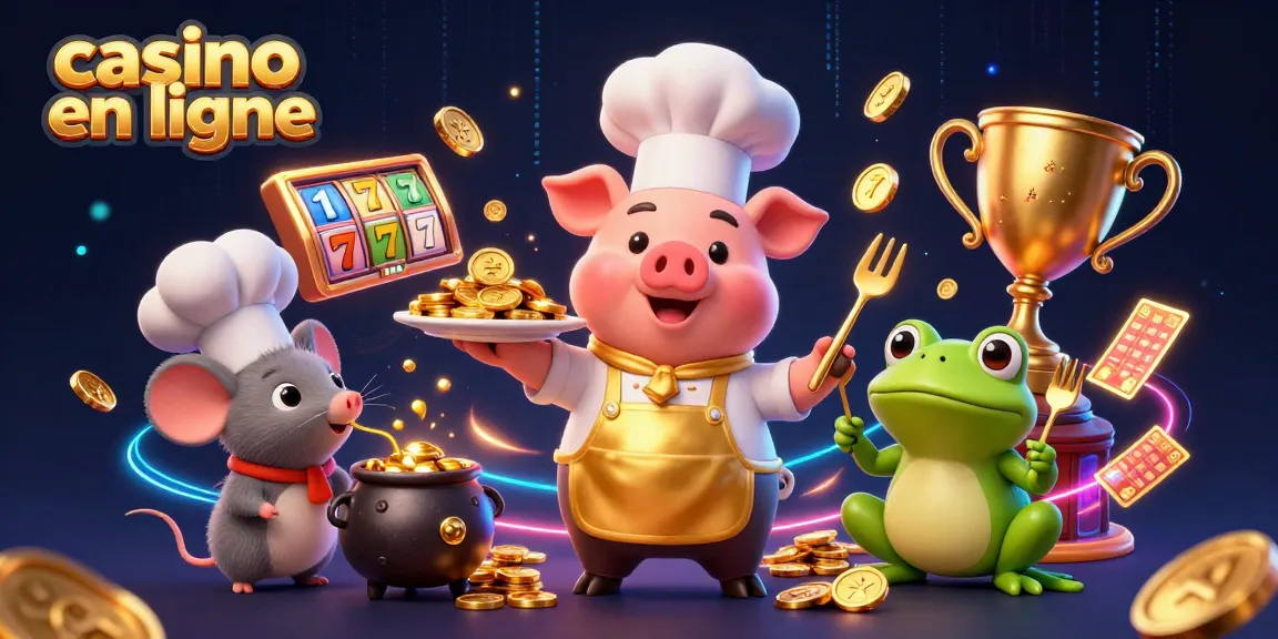 Chantez les gains au casino en ligne avec des jetons d'or et des personnages amusants