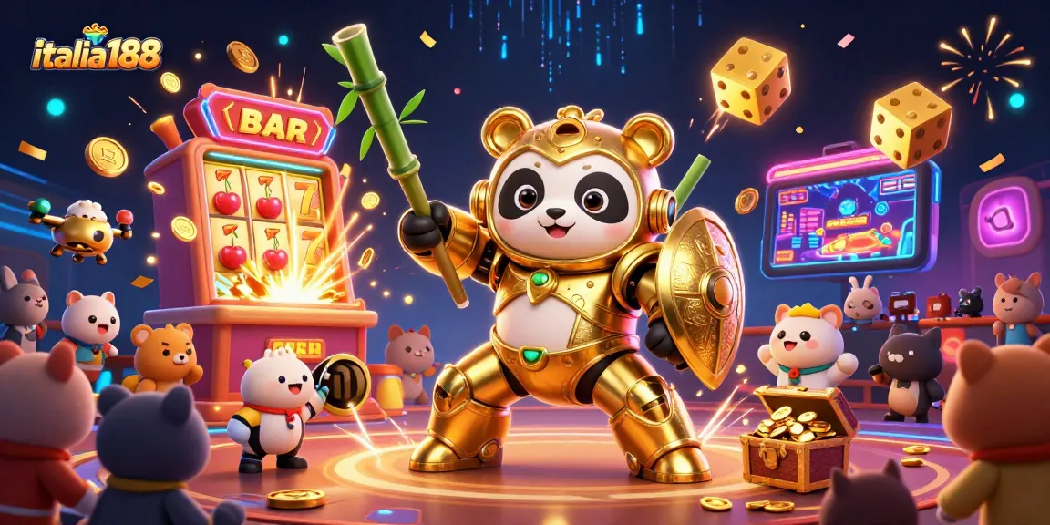 ITALIA188 mempersembahkan ilustrasi slot dengan mesin slot meledak koin.