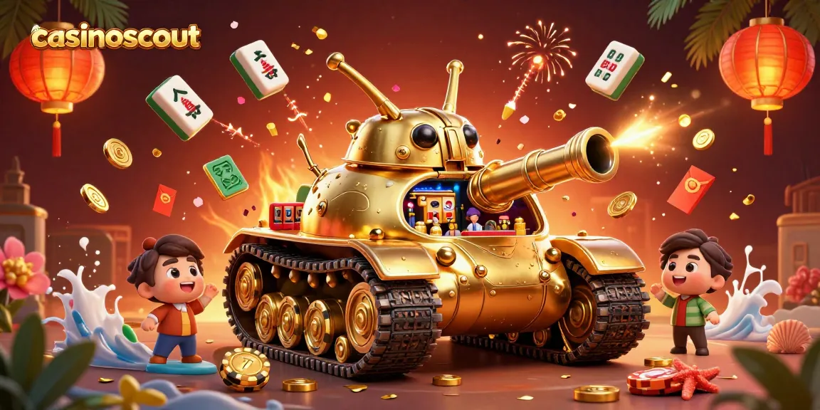 Experience the captivating world of casinoscout with a vibrant online casino scene in a golden beetle tank.