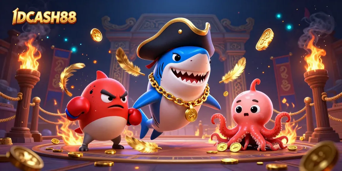 Spin the reels with IDCASH88's dynamic digital casino experience, featuring vibrant characters and thrilling action.