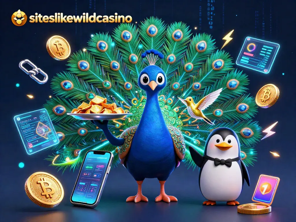 Engage with siteslikewildcasino as an aristocratic peacock displays casino glory.