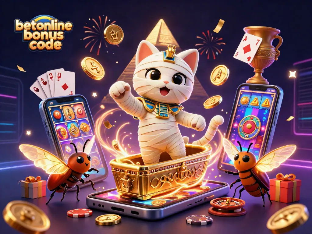 Experience the excitement of the betonline bonus code with vibrant gaming elements and magical casino ambiance.