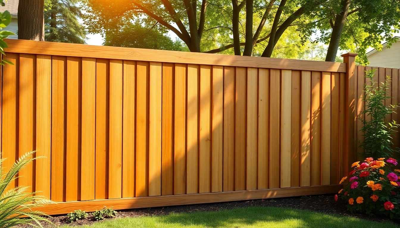Fence Cleaning service enhancing the appearance of a well-maintained wooden fence in a lush garden.