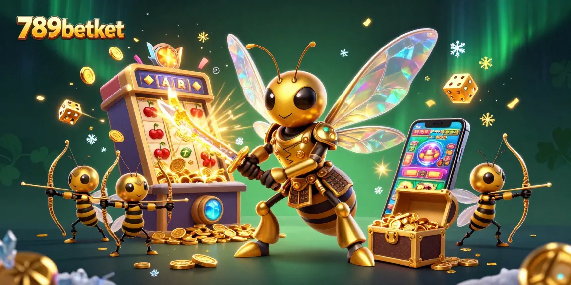Join the winning spree at 789betket with an ultra-detailed 3D scene showcasing vivid casino elements.