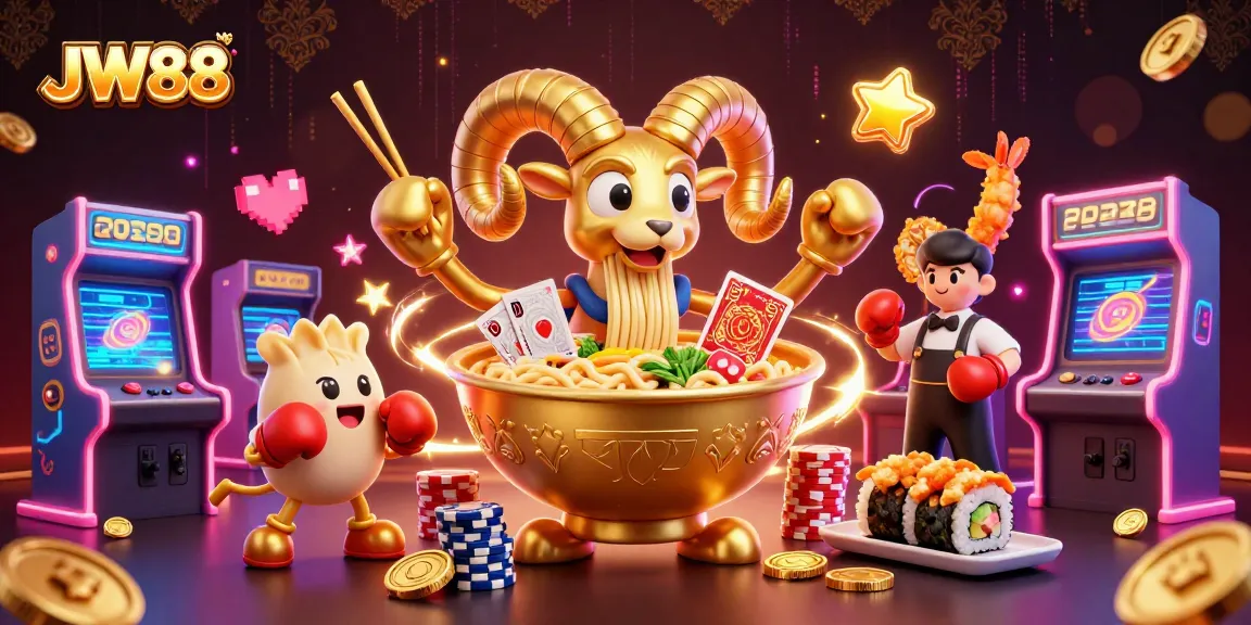 Join the fun at JW88 with vibrant 3D characters engaged in exciting gaming action!