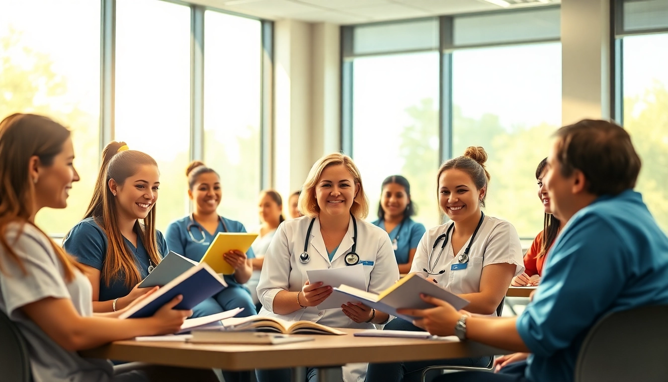 Students participating in an in person Nclex review in Houston focused on learning.