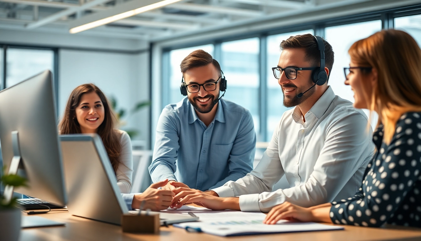 Enhance your it support for small businesses with expert technicians assisting teams in a modern office.
