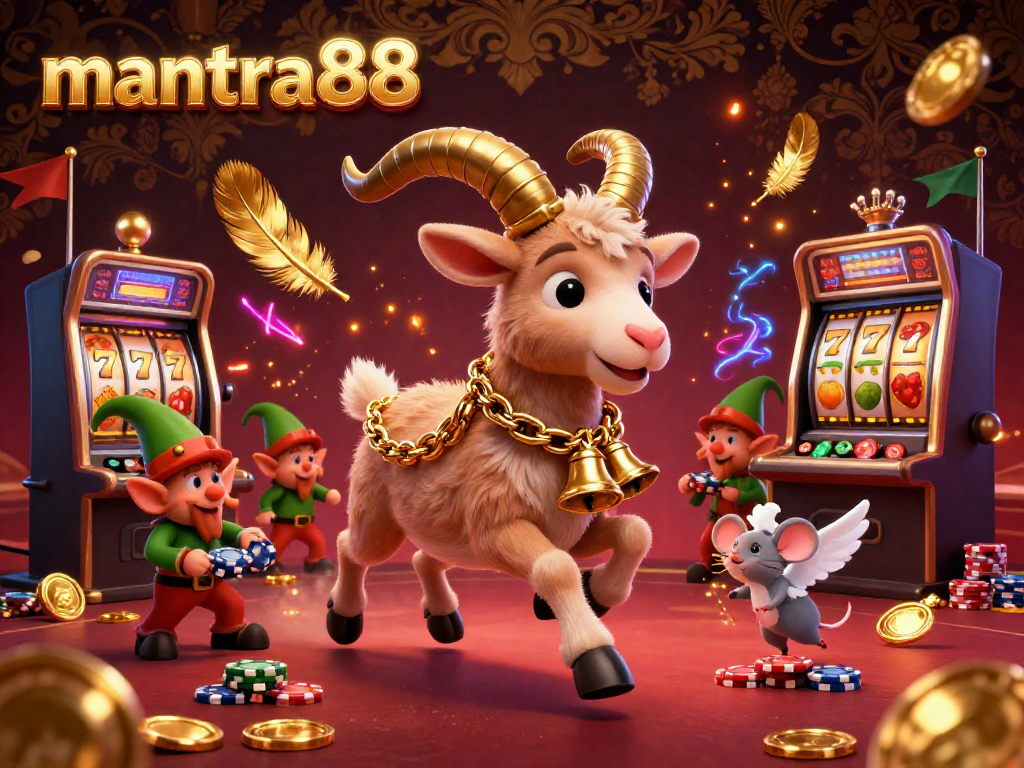 Engage in thrilling gameplay with mantra88 as festive characters create an exciting casino atmosphere.