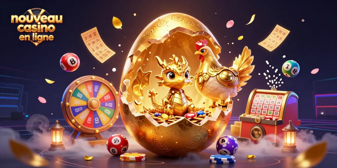 Découvrez les aventures du nouveau casino en ligne à travers un dragon doré et des éléments de jeu captivants.
