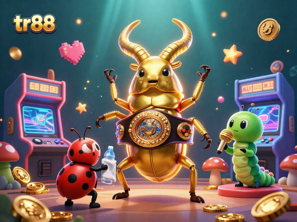 Experience thrilling action with tr88's competitive gaming scene featuring unique characters.