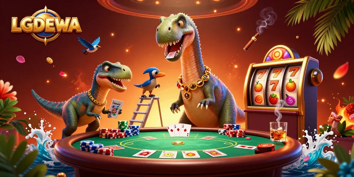 Experience thrilling gameplay at LGODEWA with vibrant slot machines and animated characters.