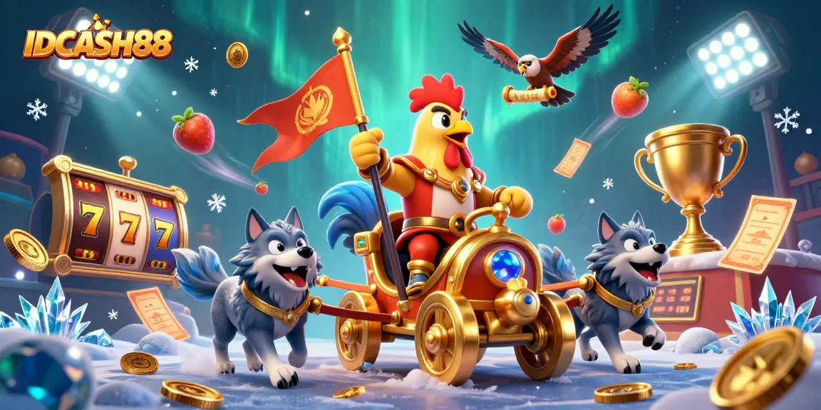 Experience big wins at IDCASH88 with dynamic slot games, golden coins, and vibrant casino action.