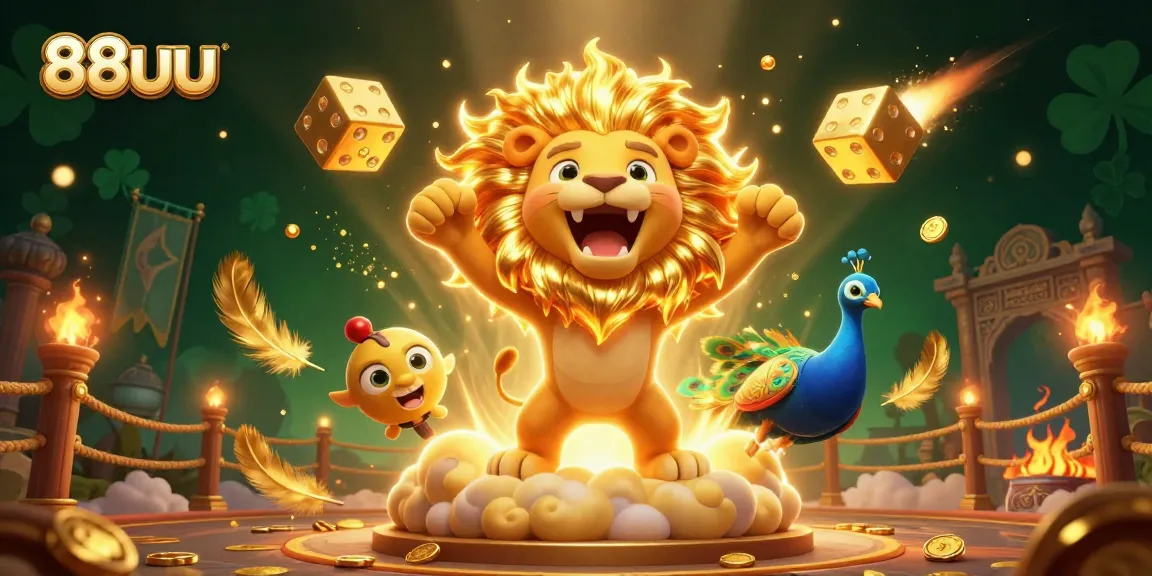 Engage in thrilling gameplay with the vibrant 88uu casino illustration showcasing excitement and energy.